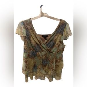 Venezia cap sleeve blouse